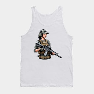 Tactical Girl Tank Top